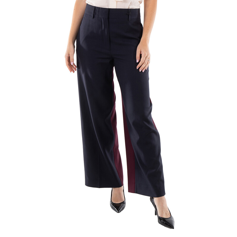 Burberry Ladies Navy Black Jane Tailored Trousers - 3