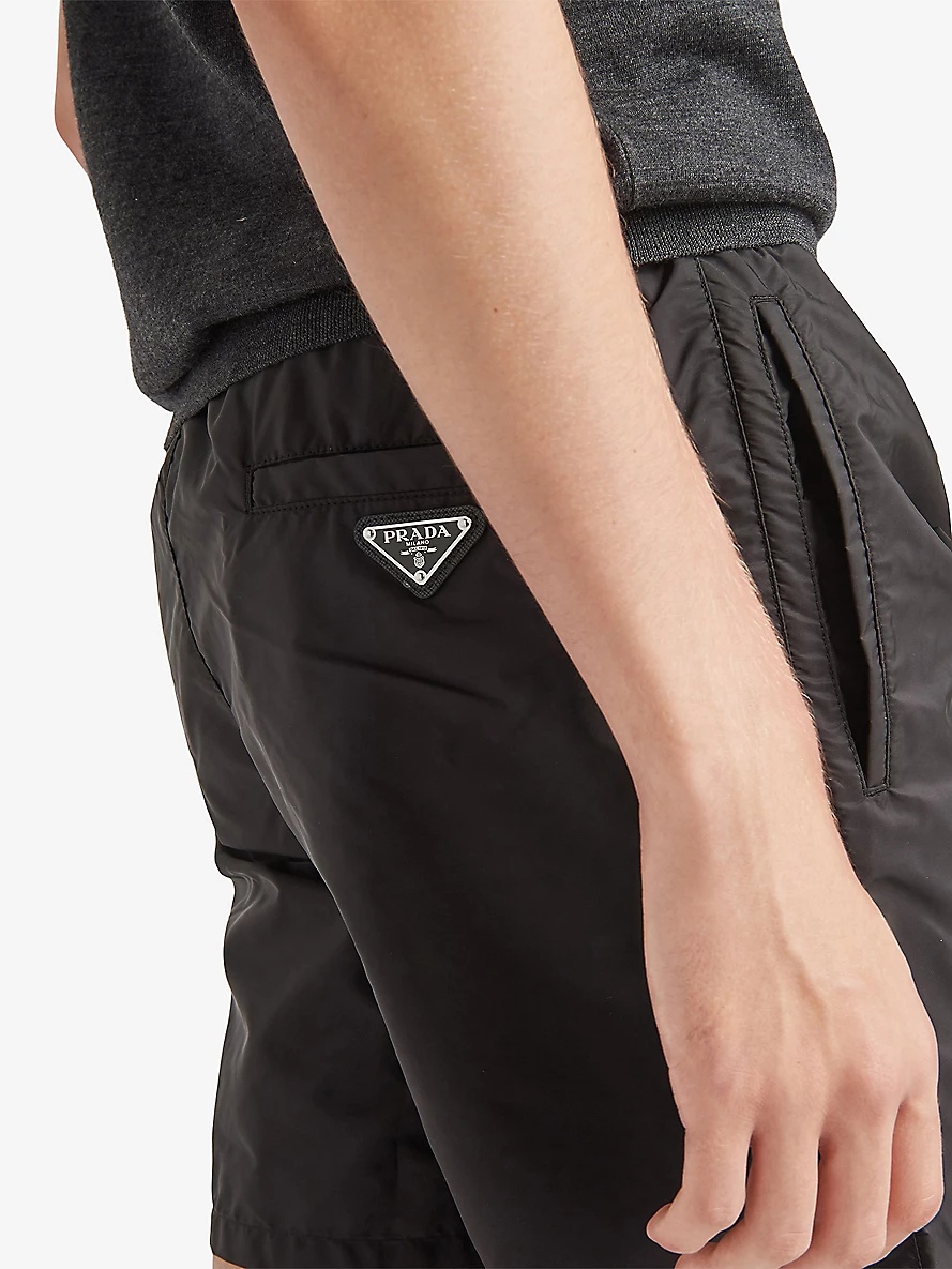 Triangle-Logo Re-Nylon Swim Trunks - 5