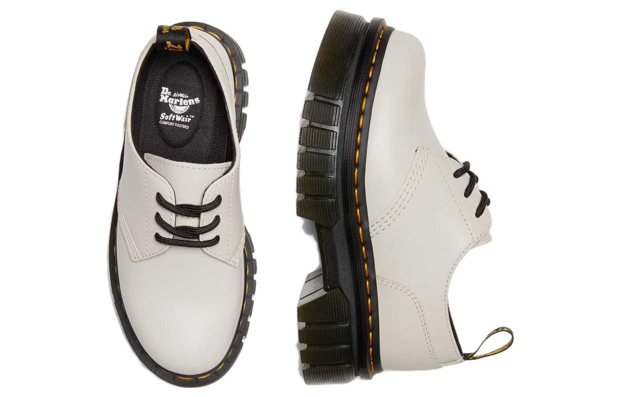 (WMNS) Dr. Martens Audrick Nappa Leather Platform Shoes 'Cobblestone Grey' 27147055 - 4