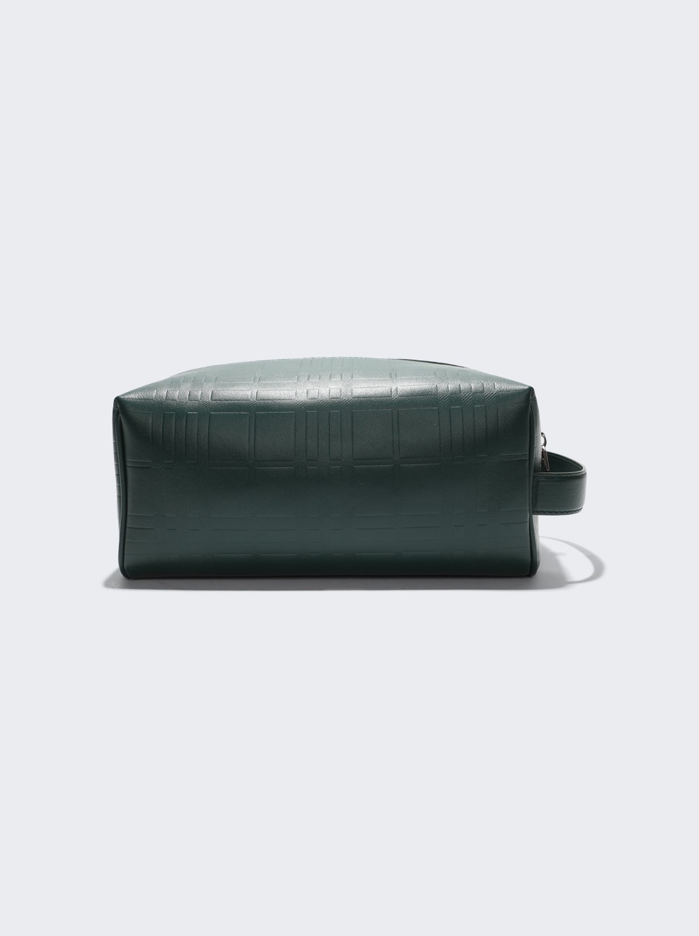 Leather Travel Pouch Dark Viridian Green - 1