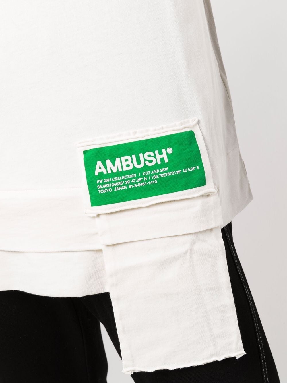 waist-pocket logo-patch T-shirt - 5