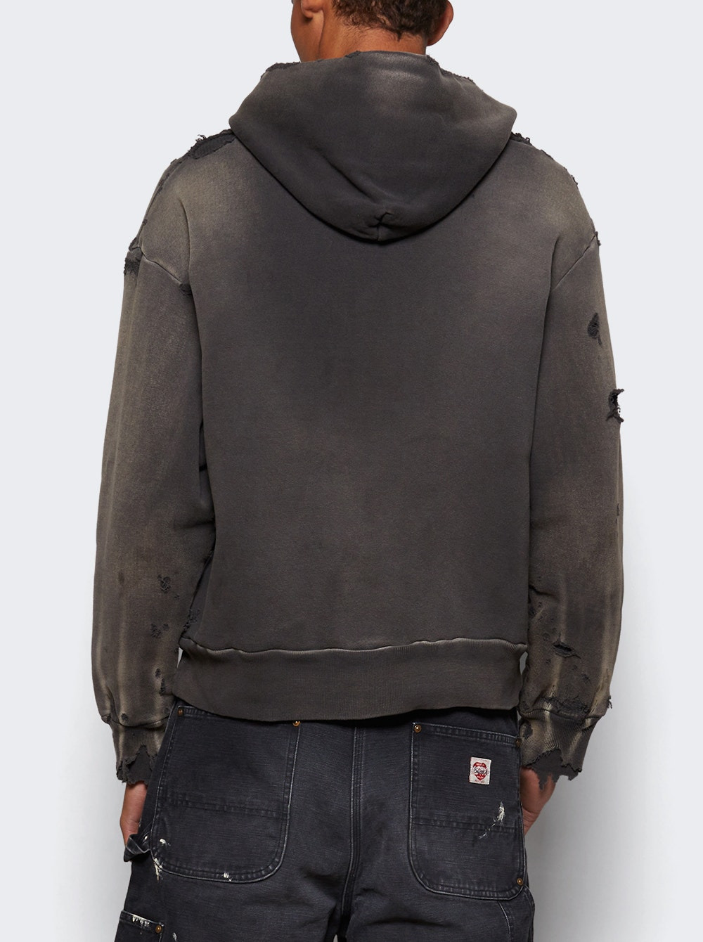 Double Face Hoodie Black - 4