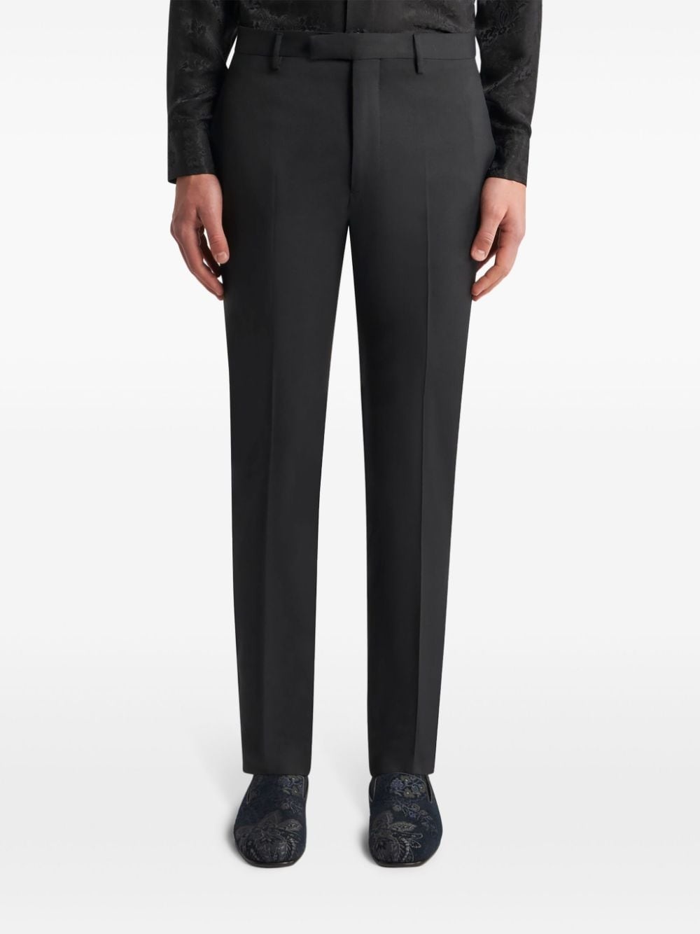 wool-blend tailored trousers - 3