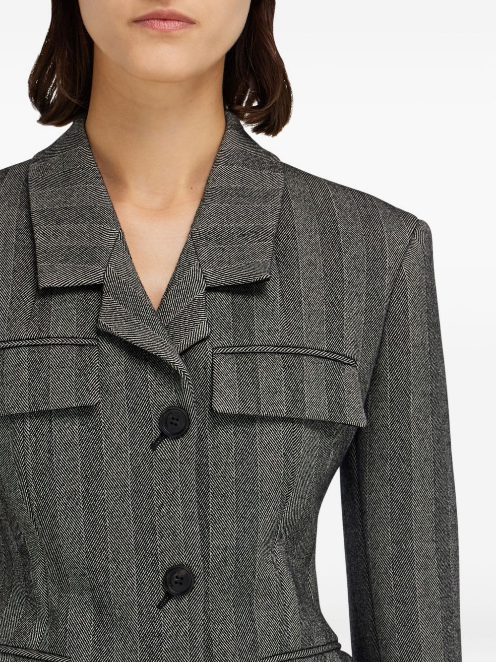 flap-pockets blazer - 5