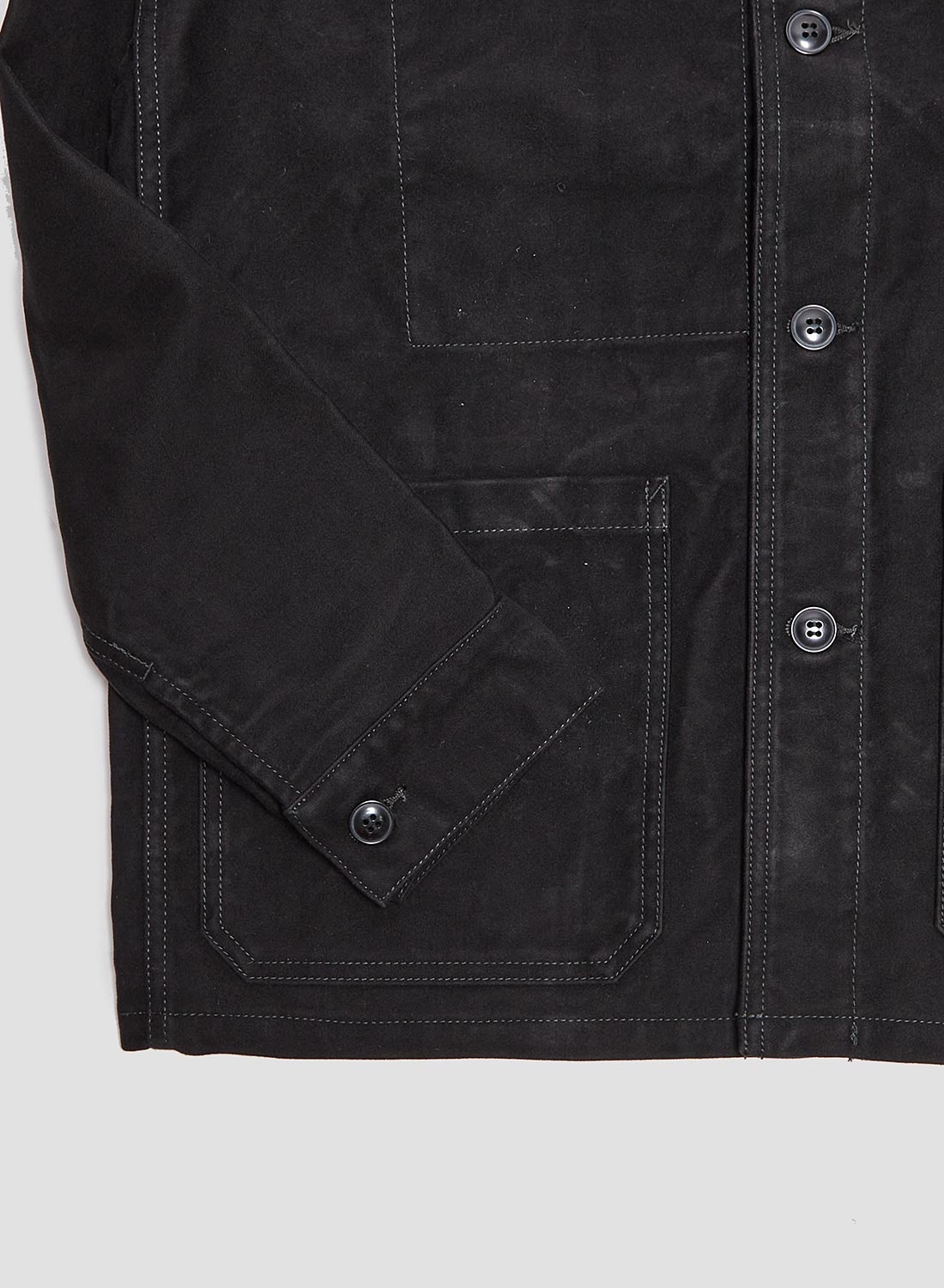 FOB Factory French Moleskin Jacket Black - 4