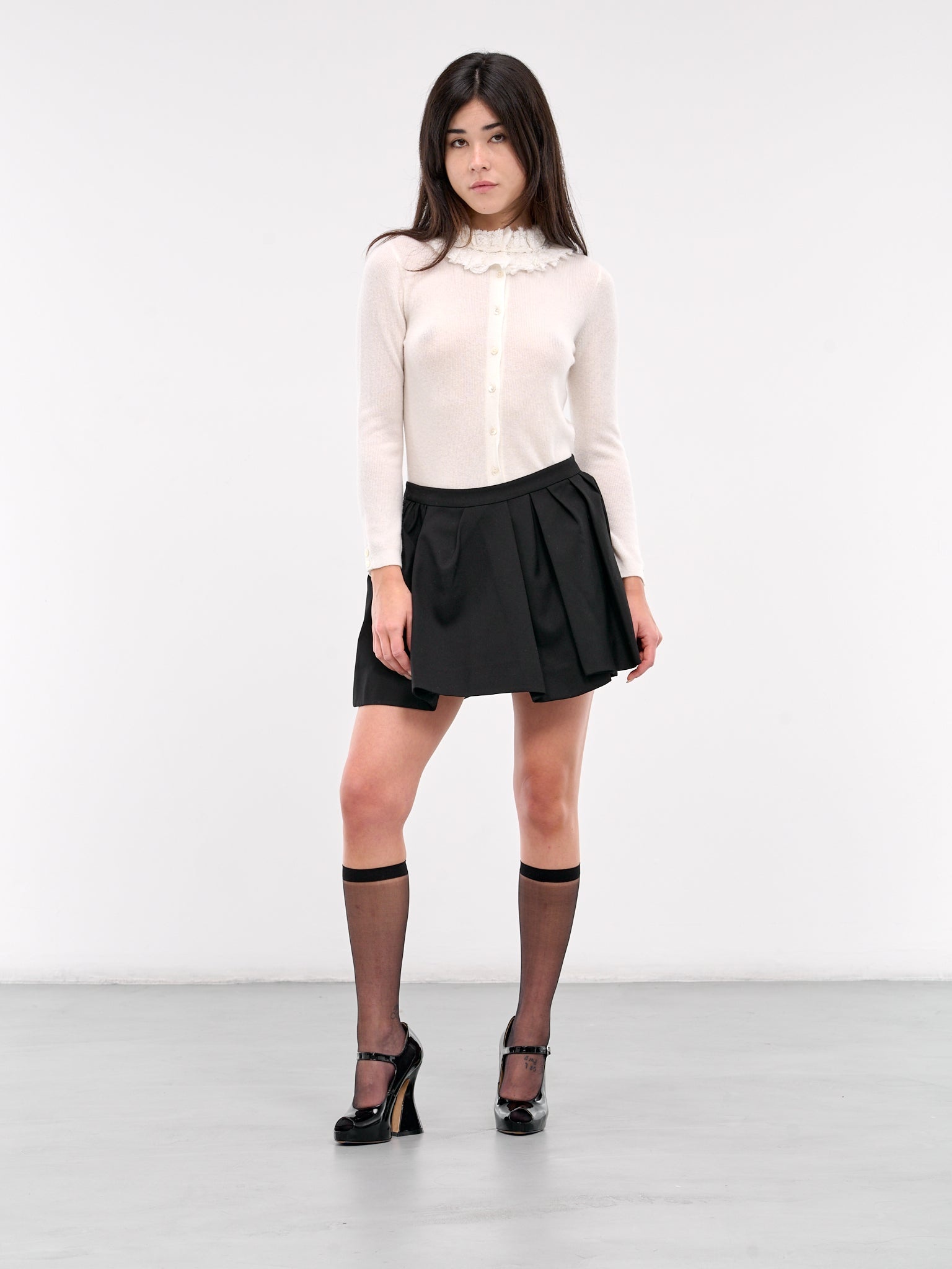Irregular Pleated Skirt - 6
