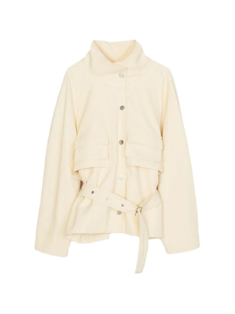 belted front-pockets jacket 1