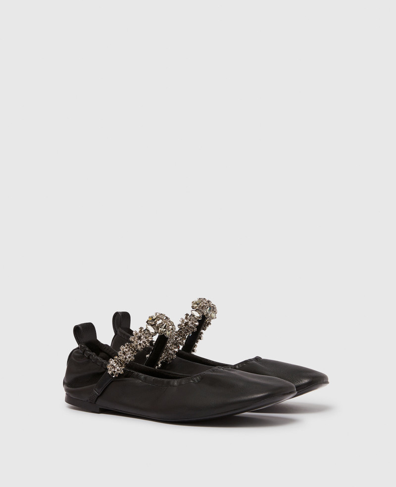Elsa Crystal Flowers Ballet Flats 2