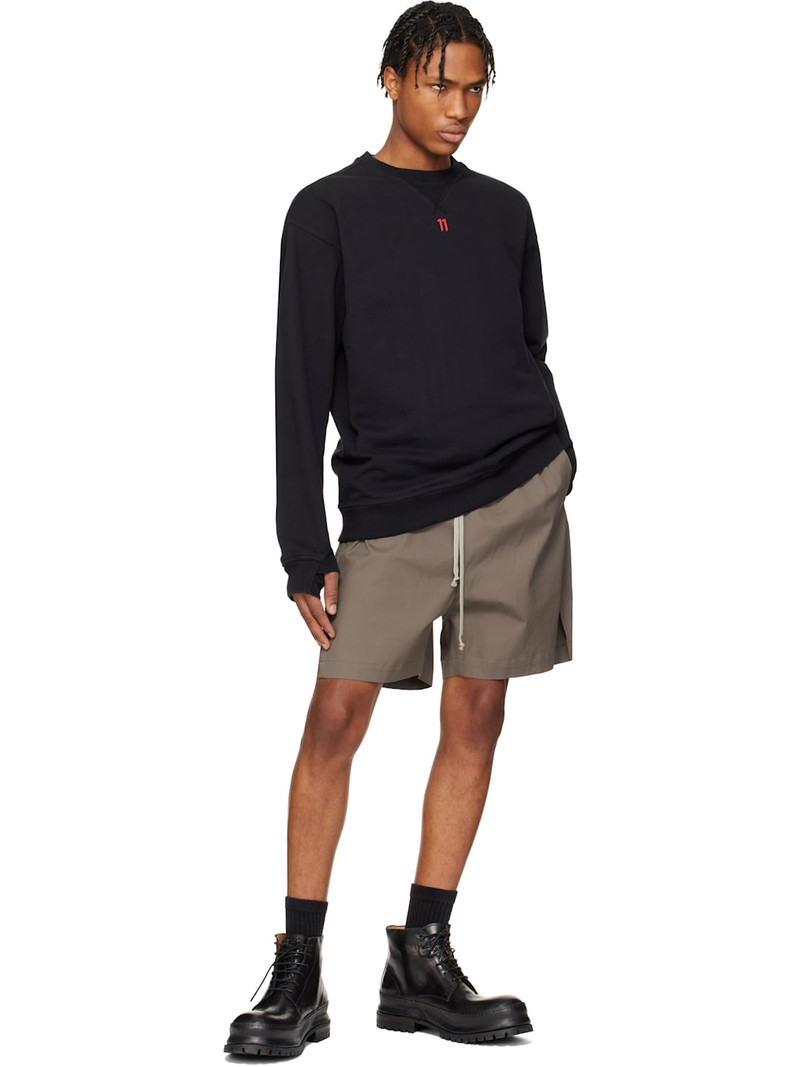 11 by Boris Bidjan Saberi Black CR4 Sweatshirt outlook