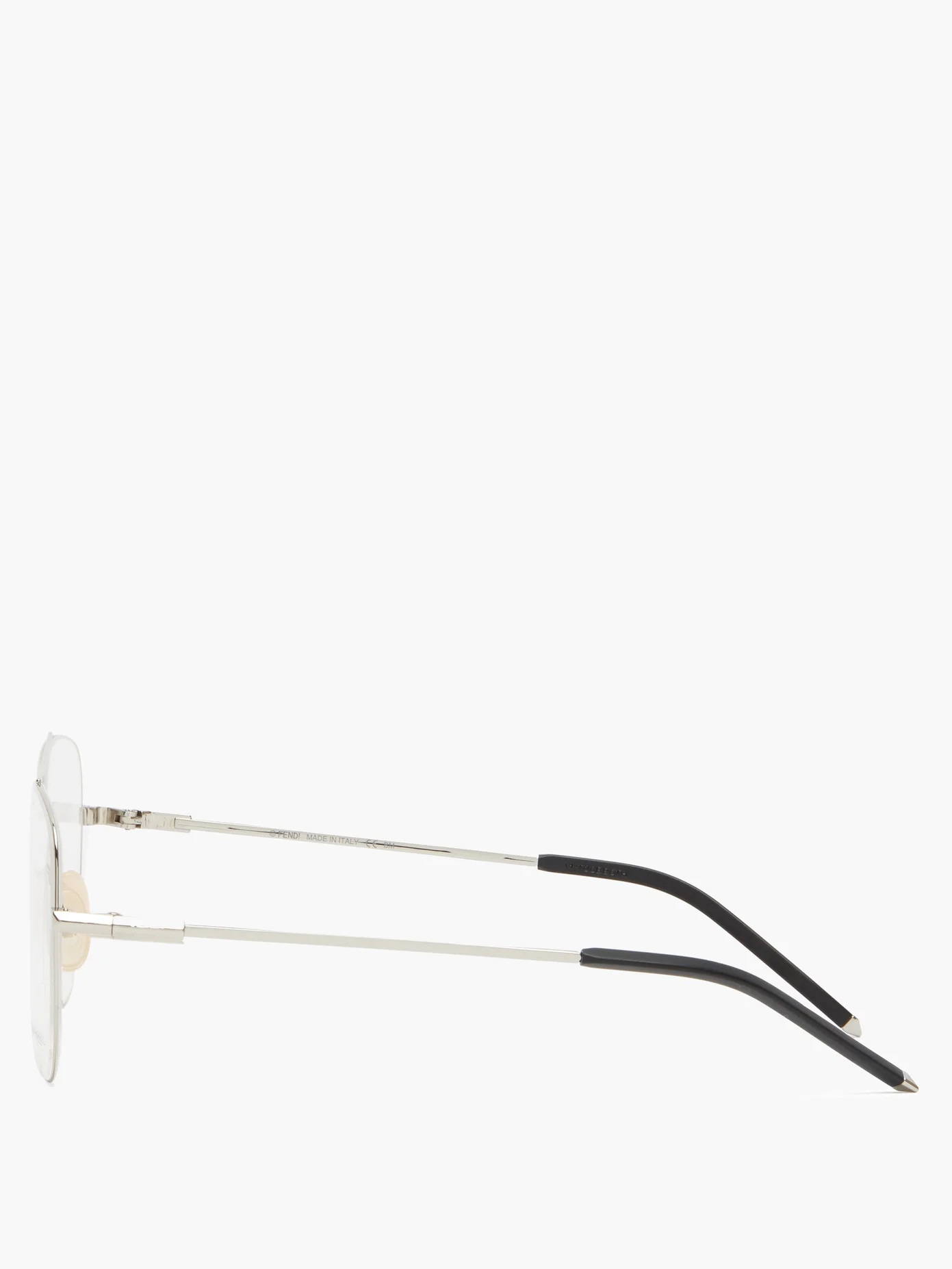 Stainless-steel aviator glasses - 4