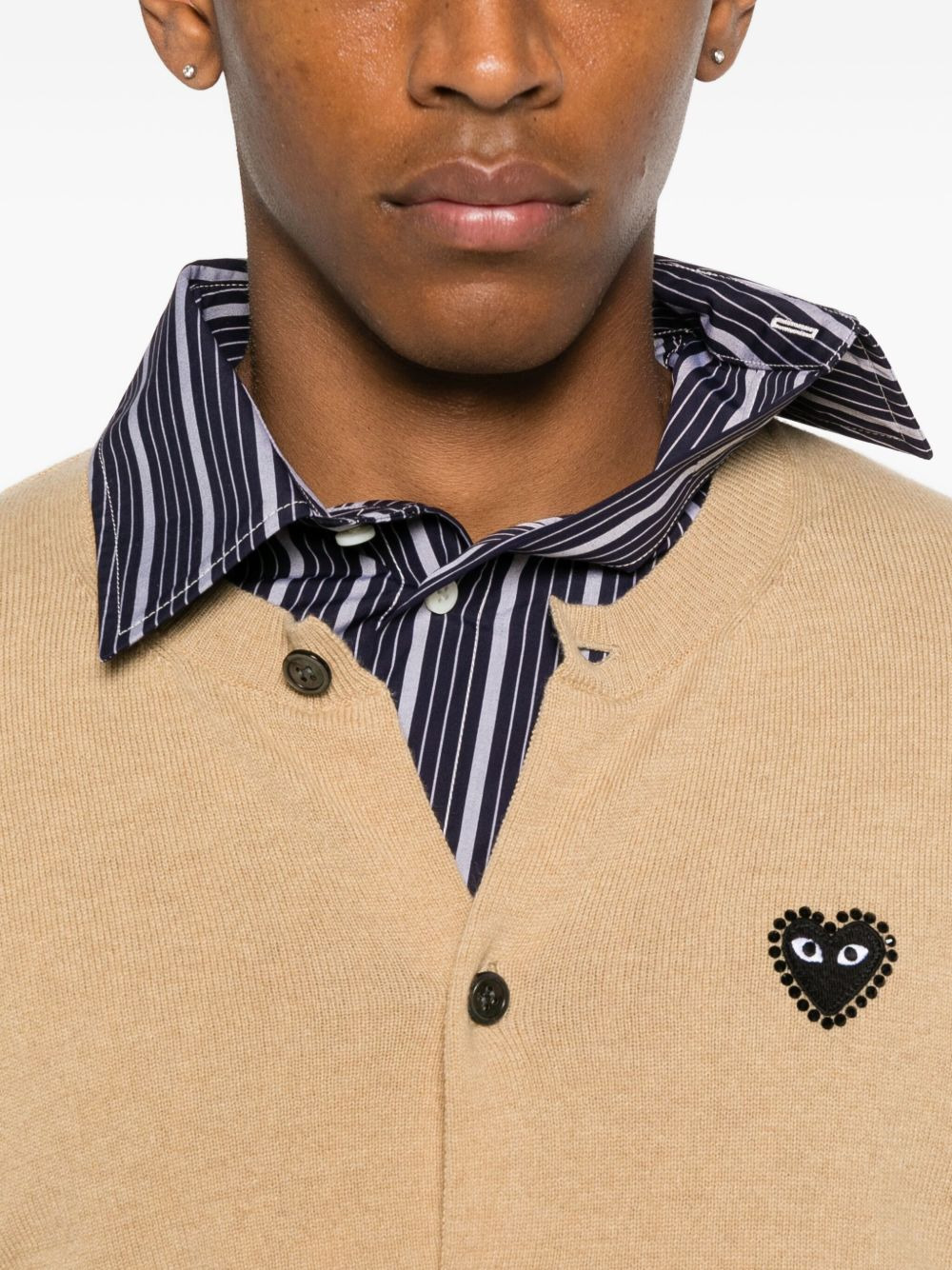 heart-logo cardigan - 5