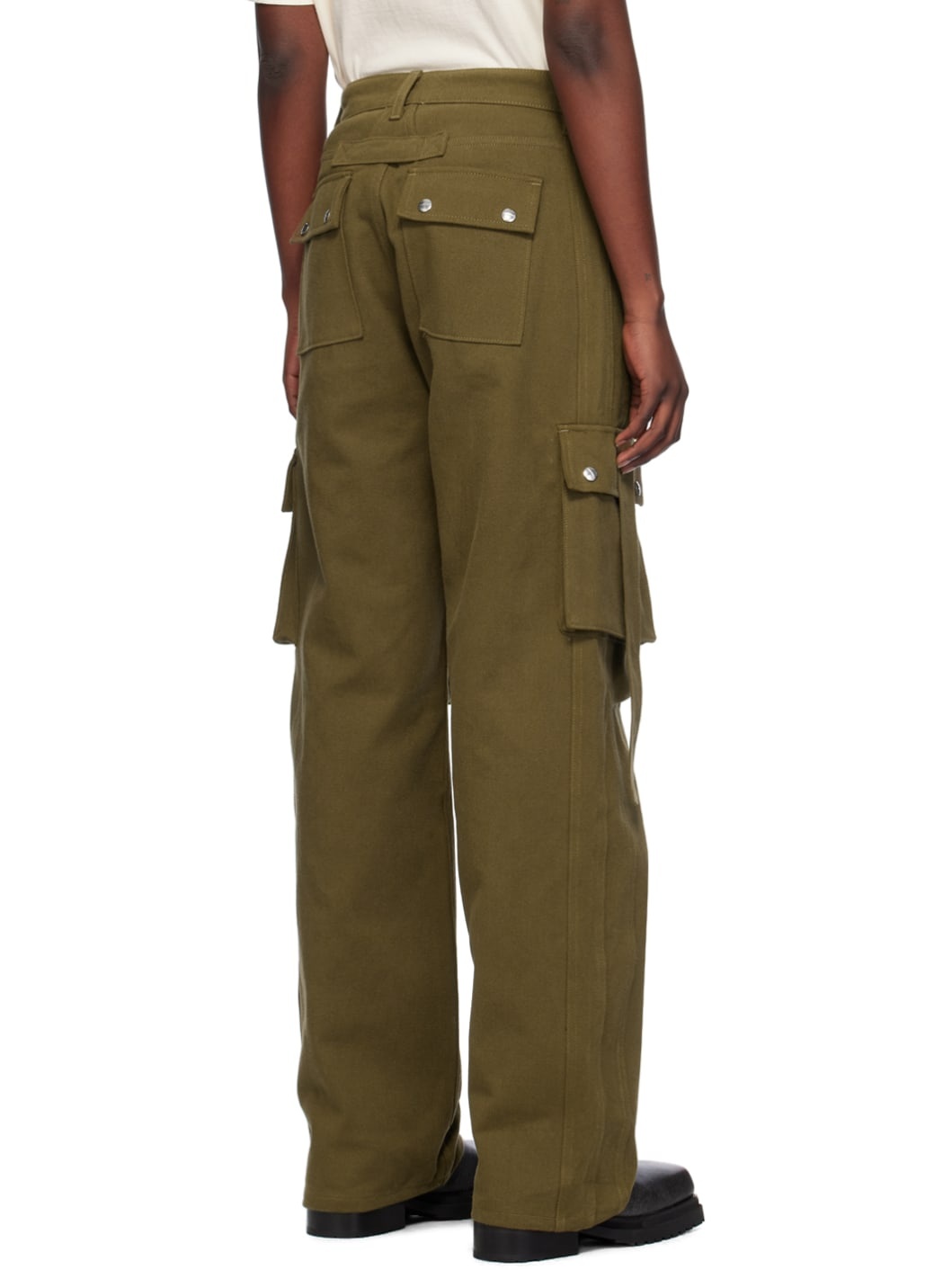 Khaki Amaro Cargo Pants - 3