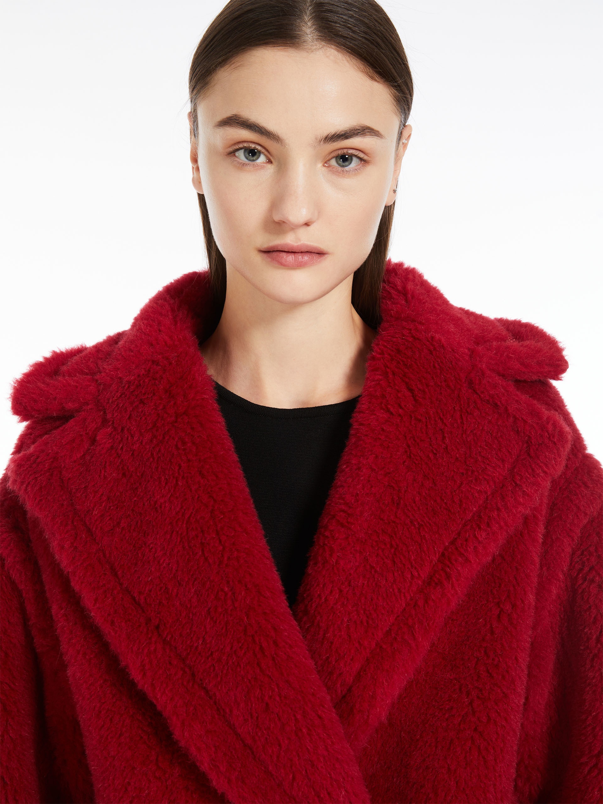 FRAIS Short Teddy Bear Icon Coat in alpaca and wool - 5