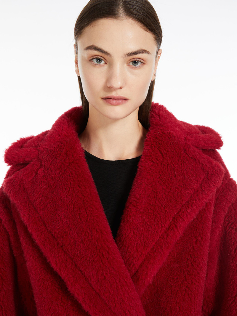 FRAIS Short Teddy Bear Icon Coat in alpaca and wool 5