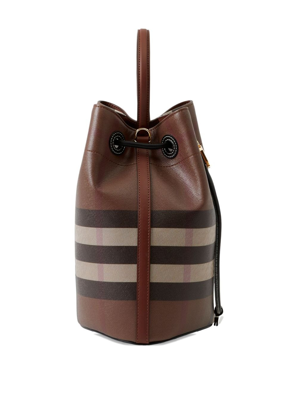 small checked bucket bag - 6