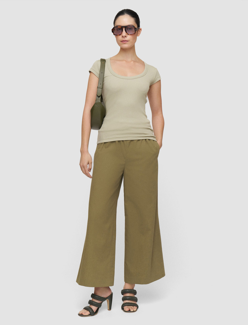 JOSEPH Saba Cotton Rib Top outlook