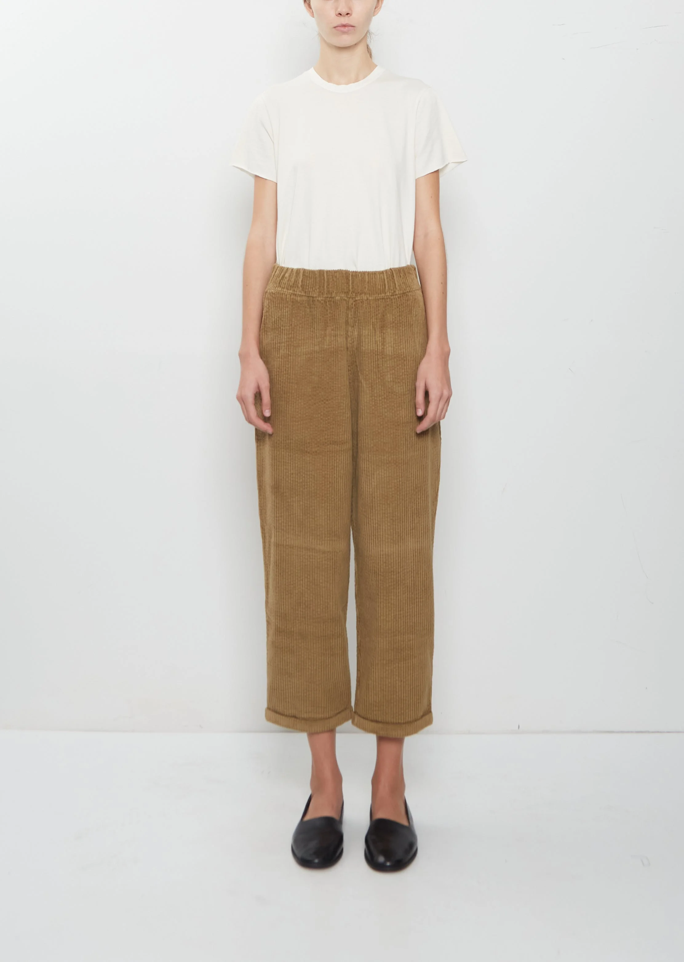 Paride Velluto Cotton Pant — Fennec - 1