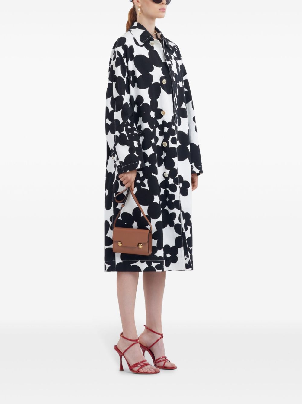 floral-print midi dress - 2