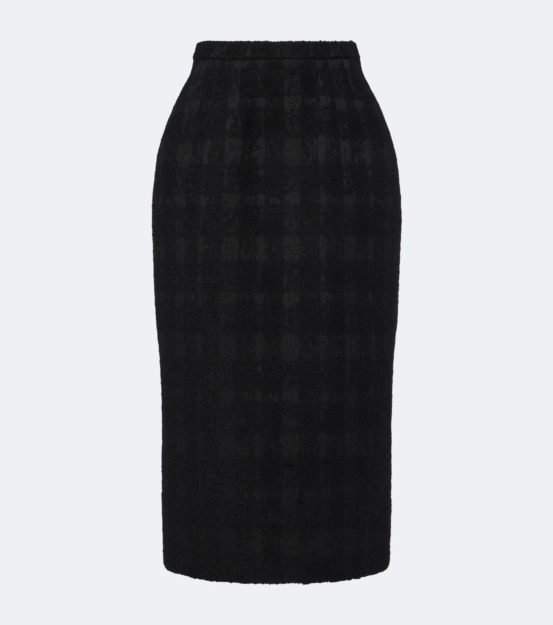 Checked bouclé pencil skirt - 1