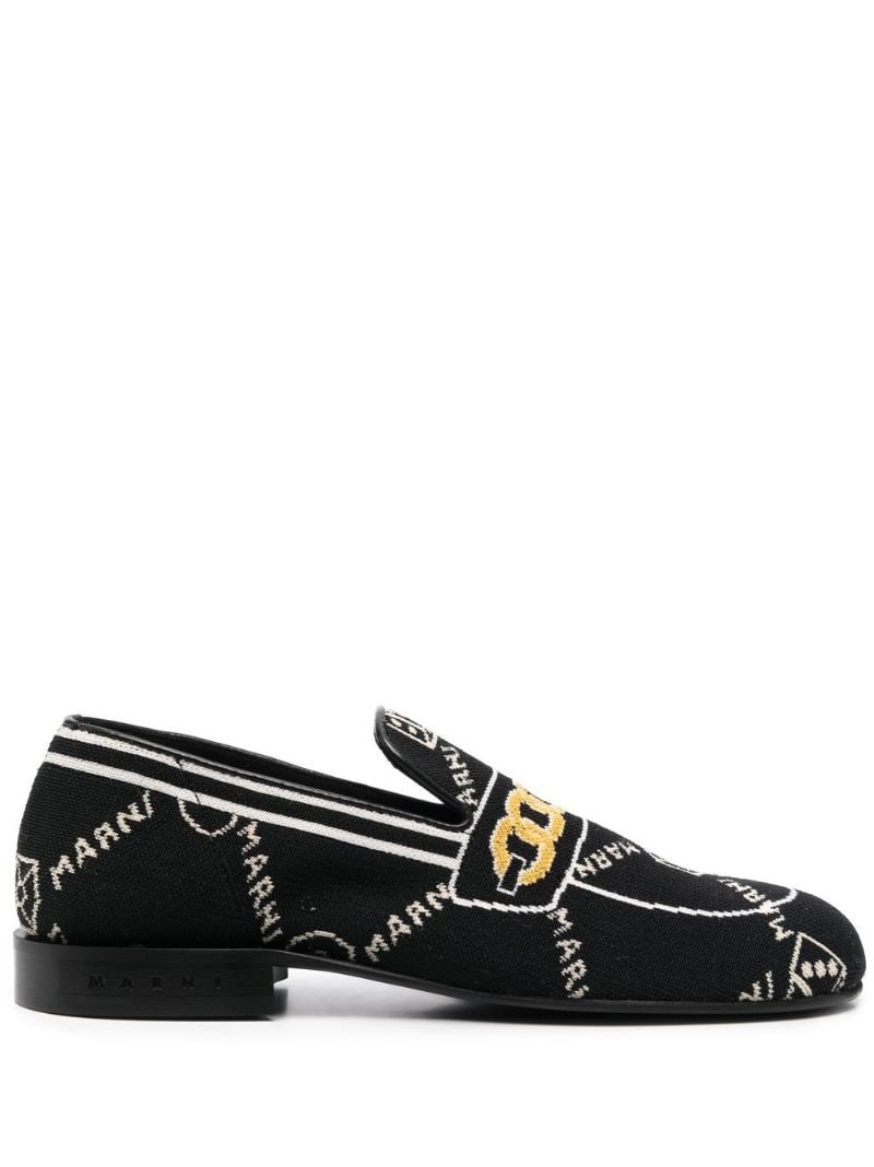 Marnigram trompe l'oeil jacquard moccasins - 1