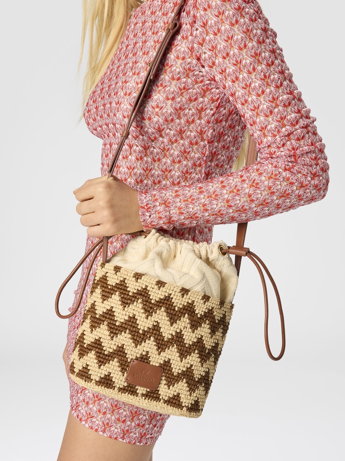 Raffia shoulder bag - 5