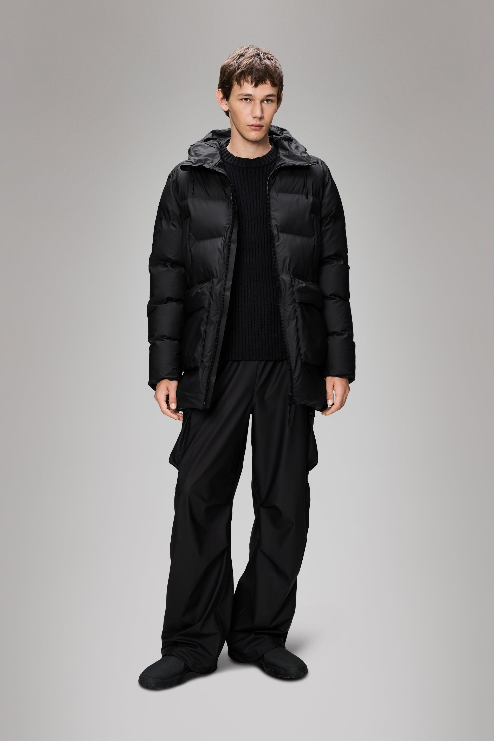 Alta Long Puffer Cargo Jacket - 4