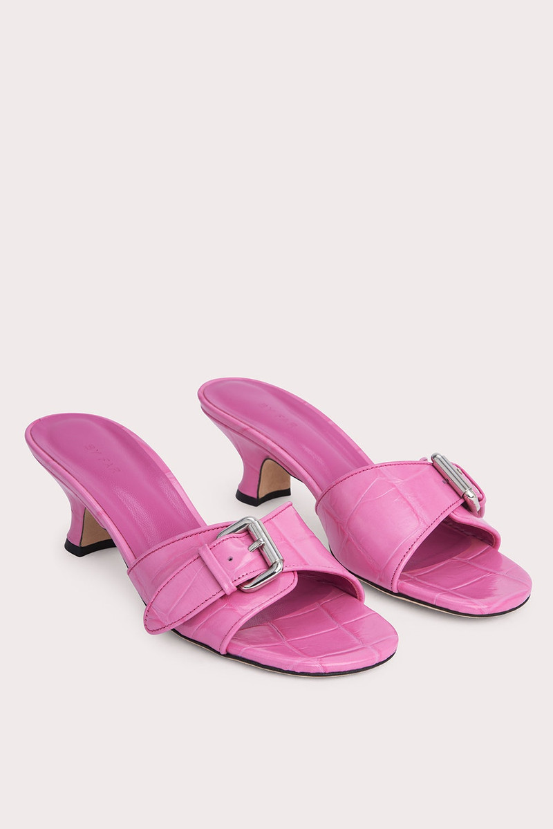 BY FAR Elton Lipstick Maxi Croco Embossed Leather outlook