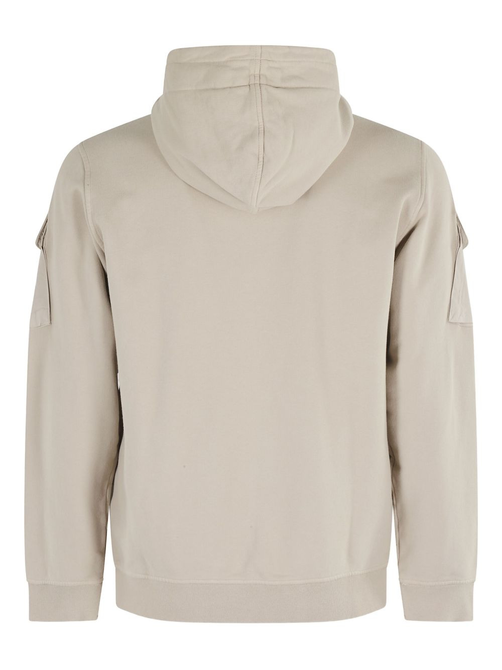 6100009 logo-patch hooded zip-up jacket - 2