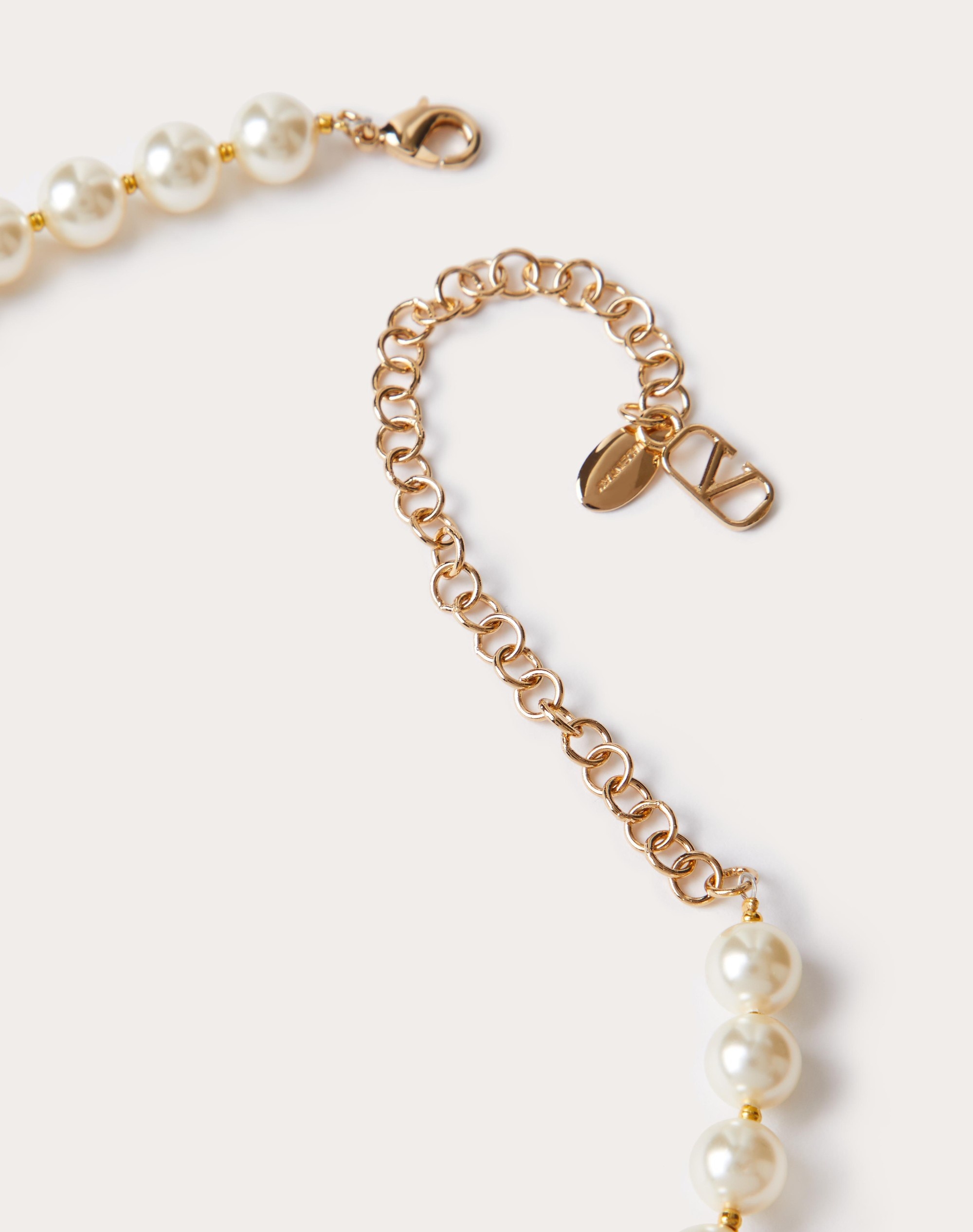 VLOGO SIGNATURE METAL CHOKER WITH SWAROVSKI® PEARLS - 3