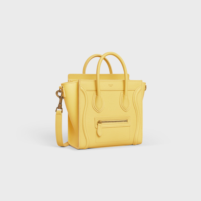 CELINE Nano Luggage bag in drummed calfskin outlook