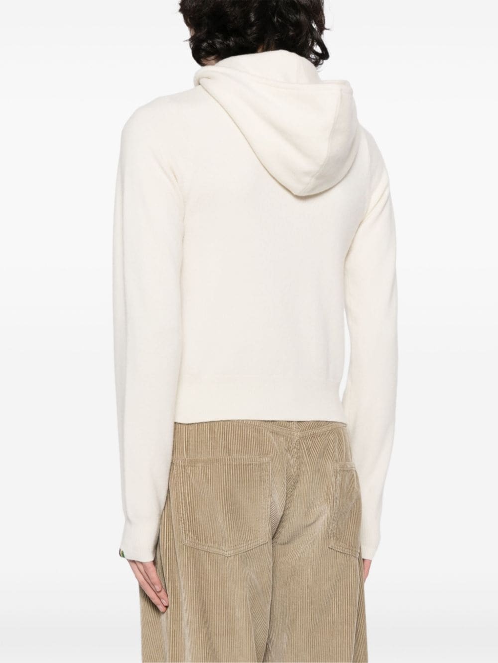 zip-up cashmere-blend hoodie - 5