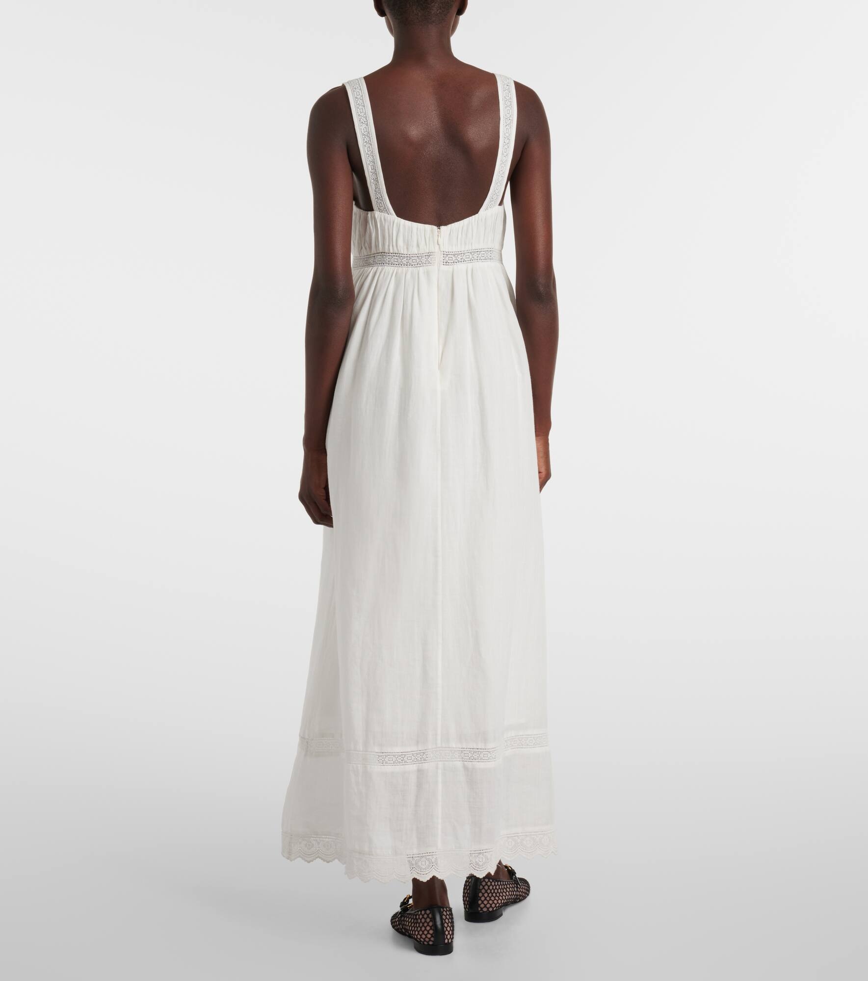 Grace lace-trimmed maxi dress - 3