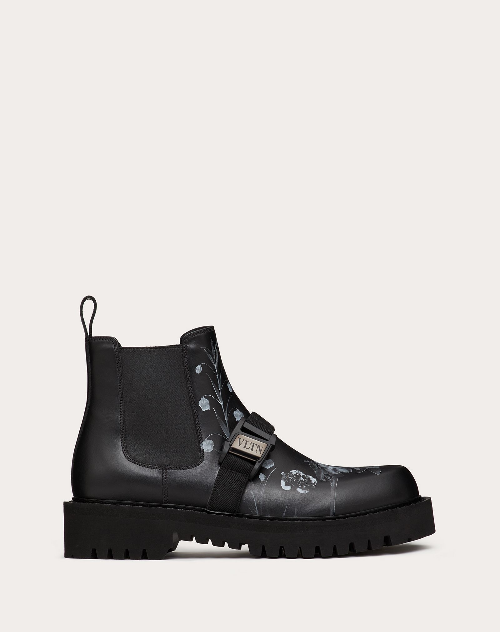 Flowersity Calfskin Beatle Boot with VLTN Buckle - 1