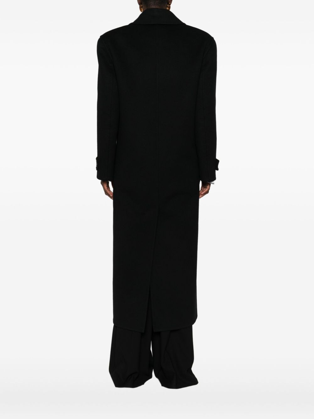 double-breasted wool coat - 4