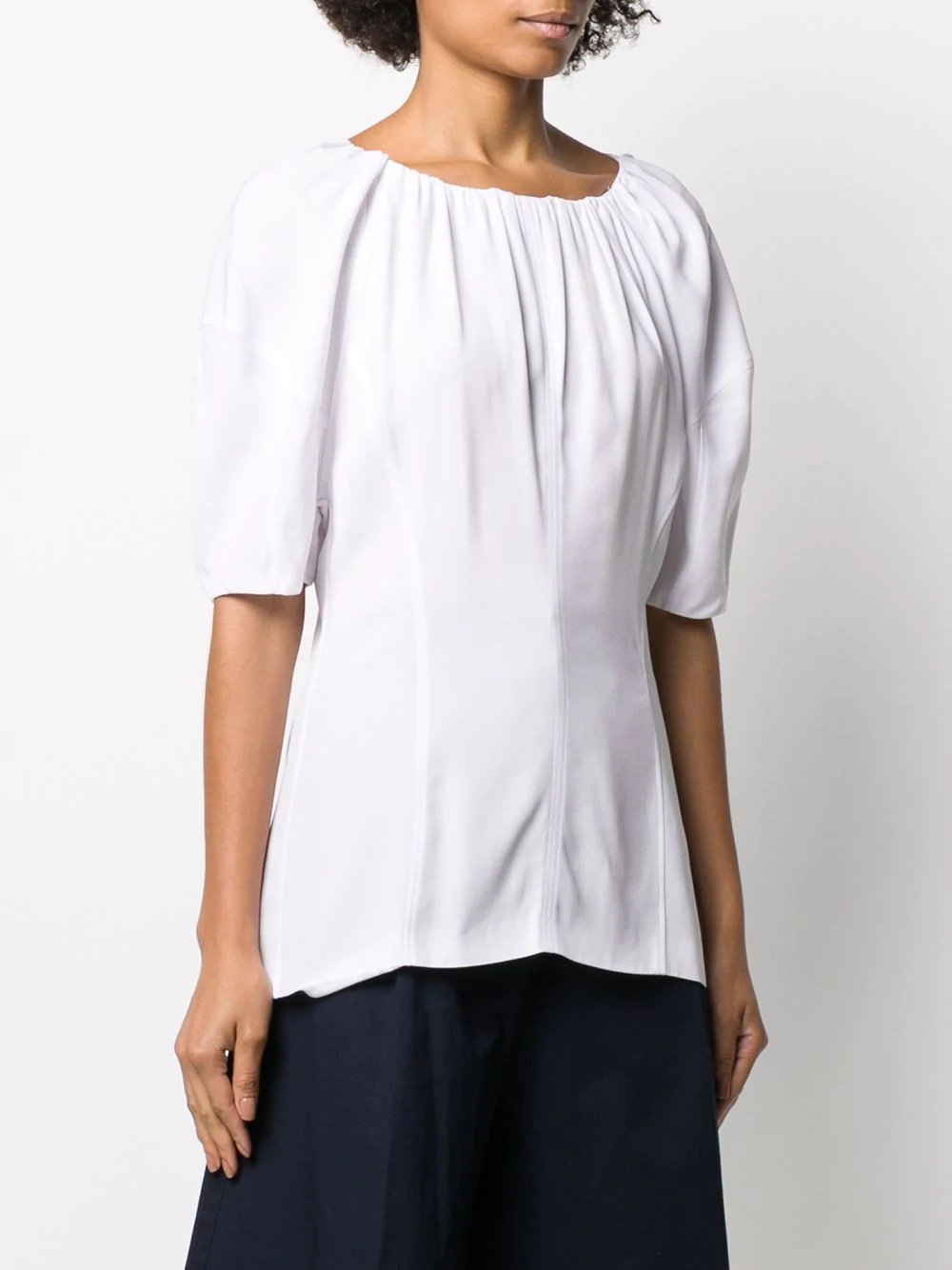 full sleeve pleated T-shirt - 3