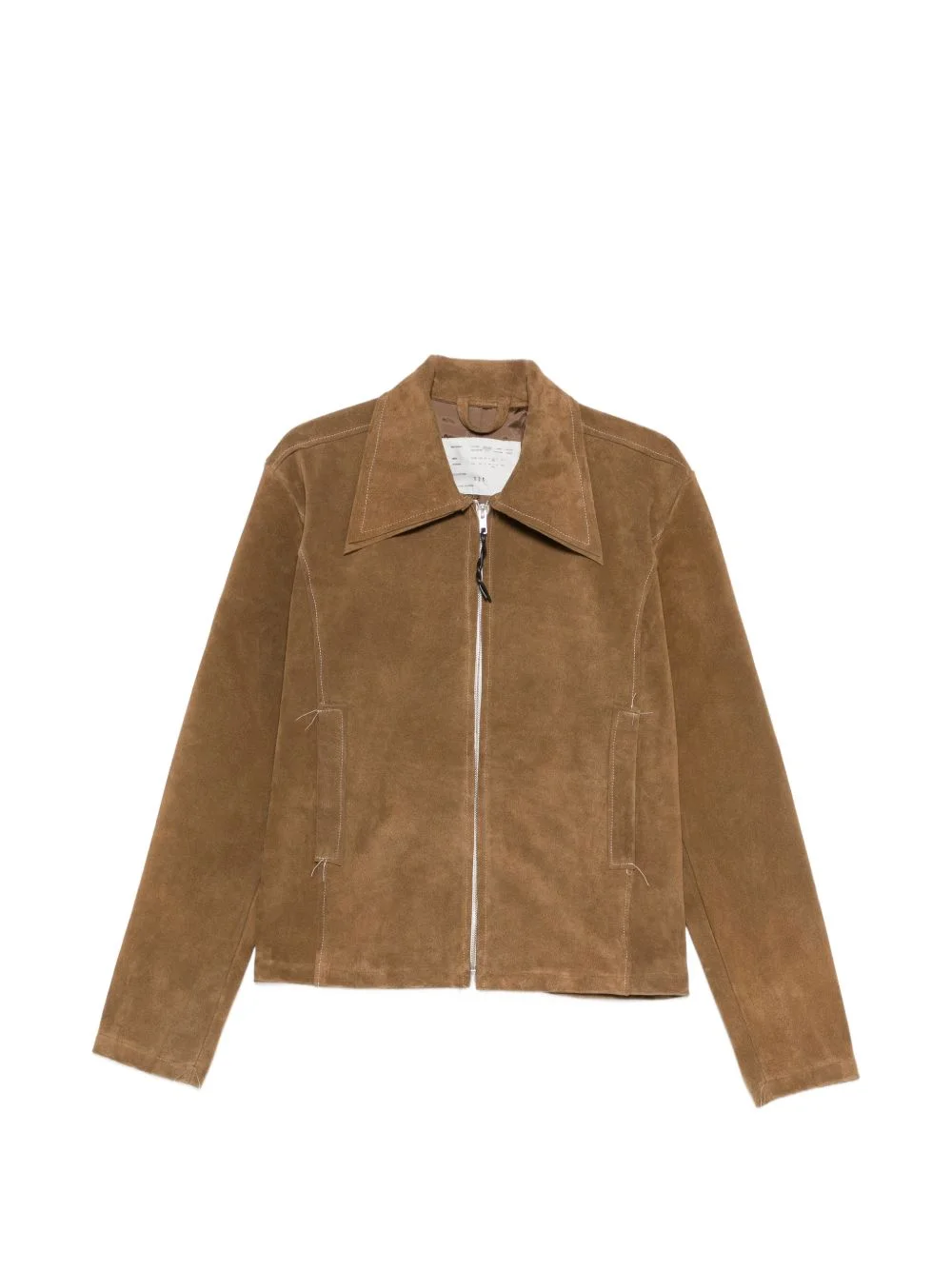 fitted zip pocket jacket - 1