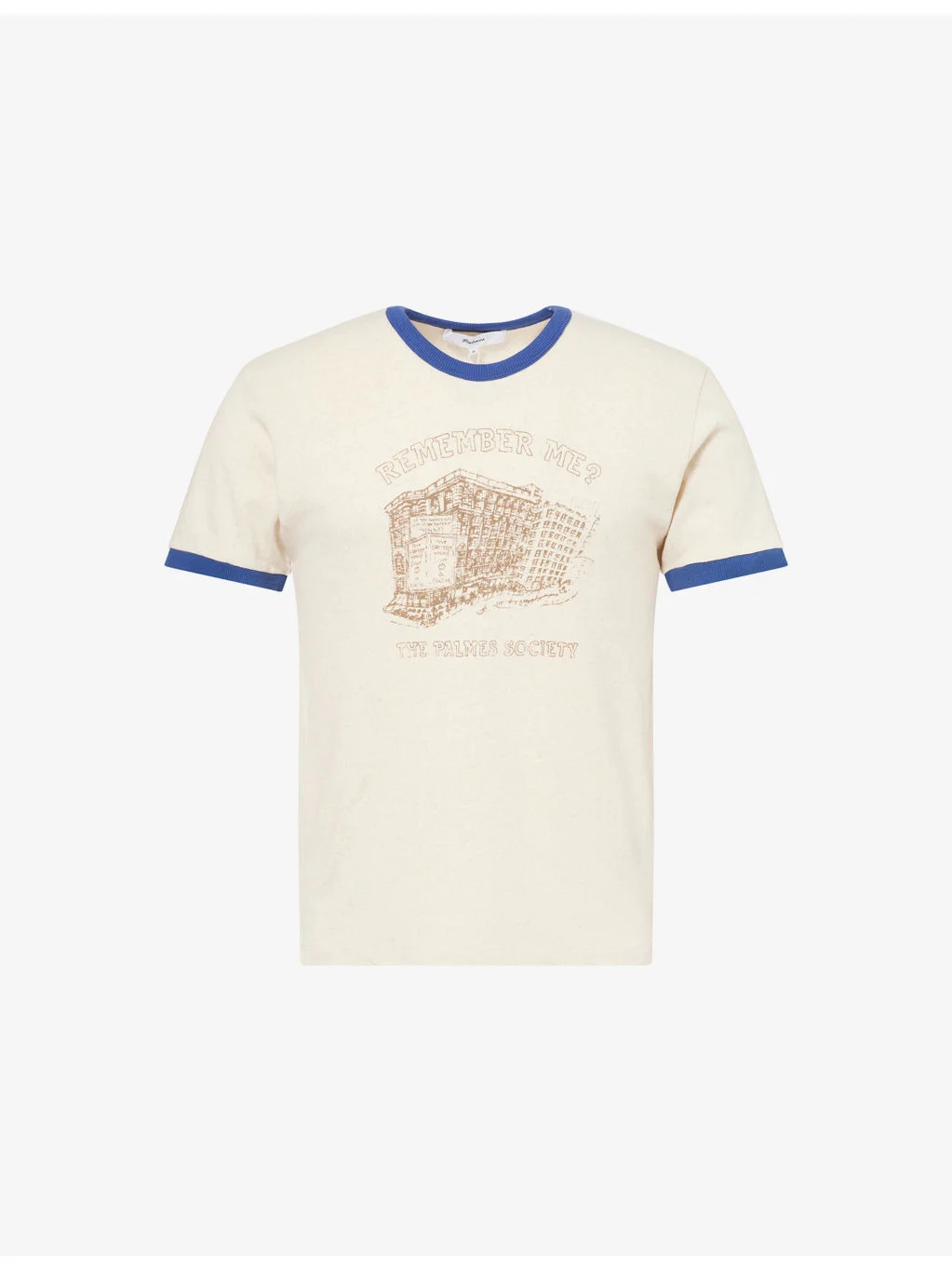 Ringer Short-Sleeve Cotton Blend T-Shirt - 1