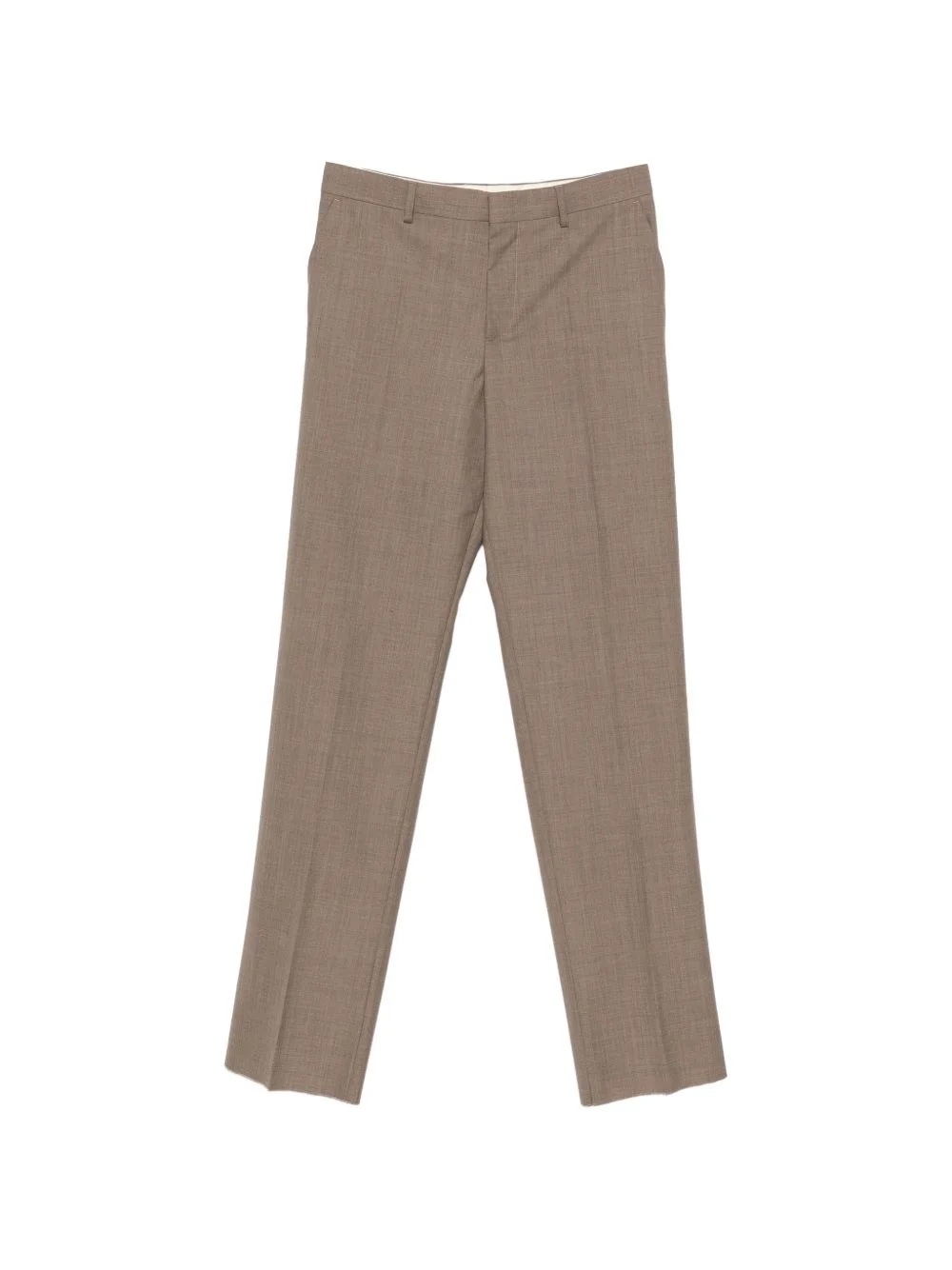 textured wool trousers - 1