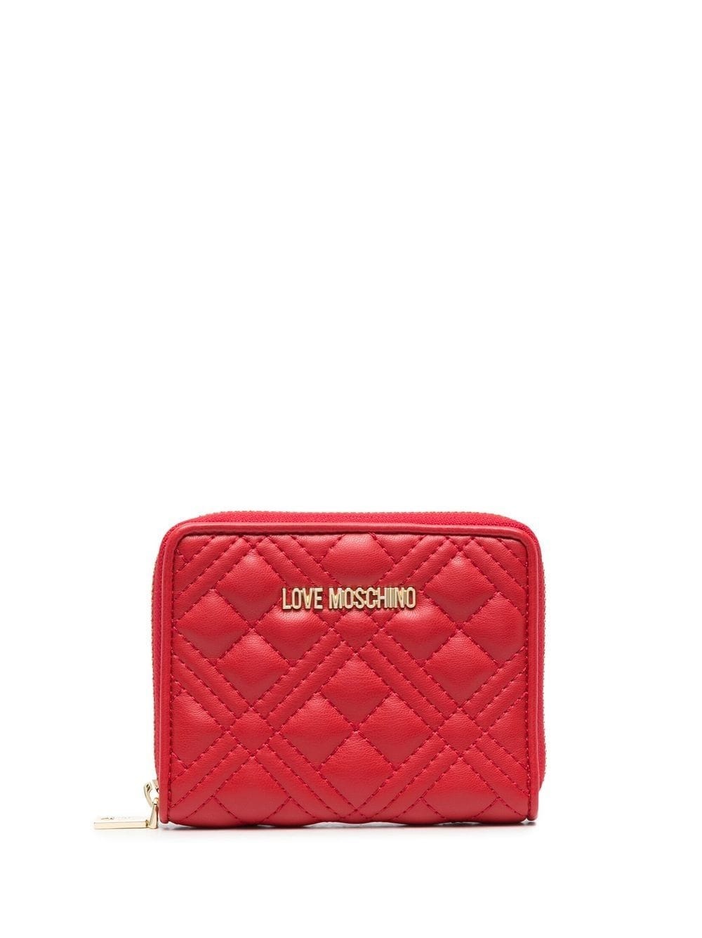 quilted logo-plaque purse - 1