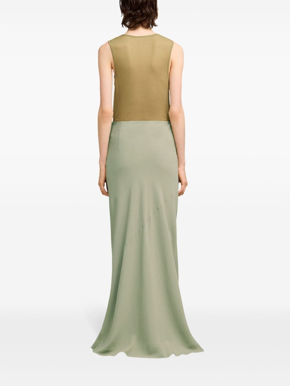long bias-cut crepe skirt - 4