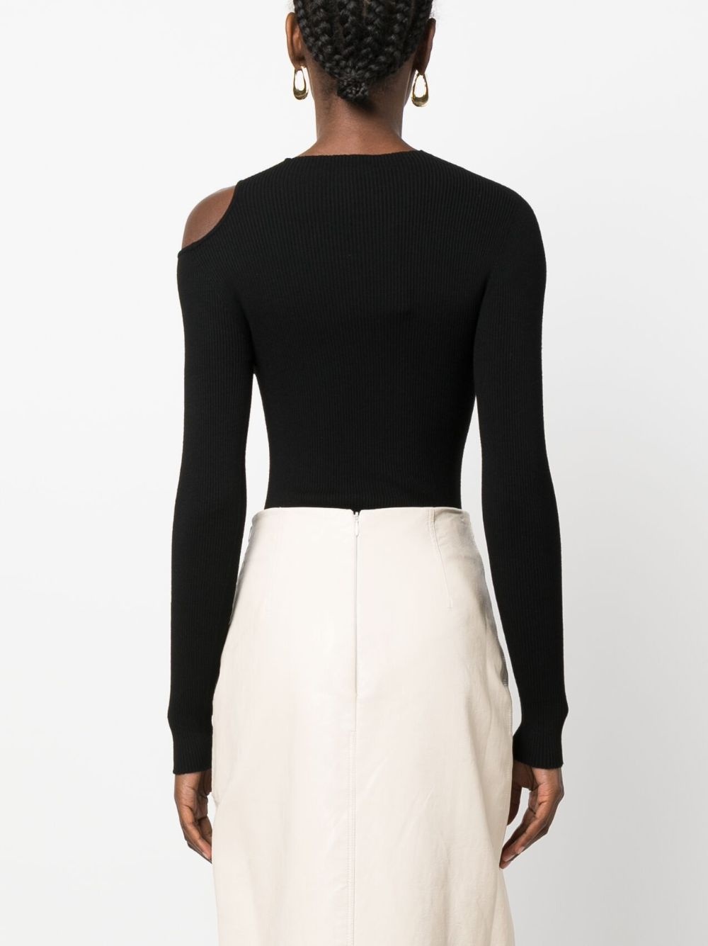 cut-out bodysuit - 4