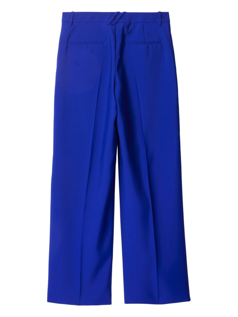 Burberry pleated wool wide-leg trousers outlook
