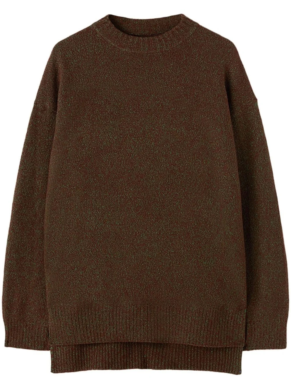 melange-effect wool-blend jumper - 1