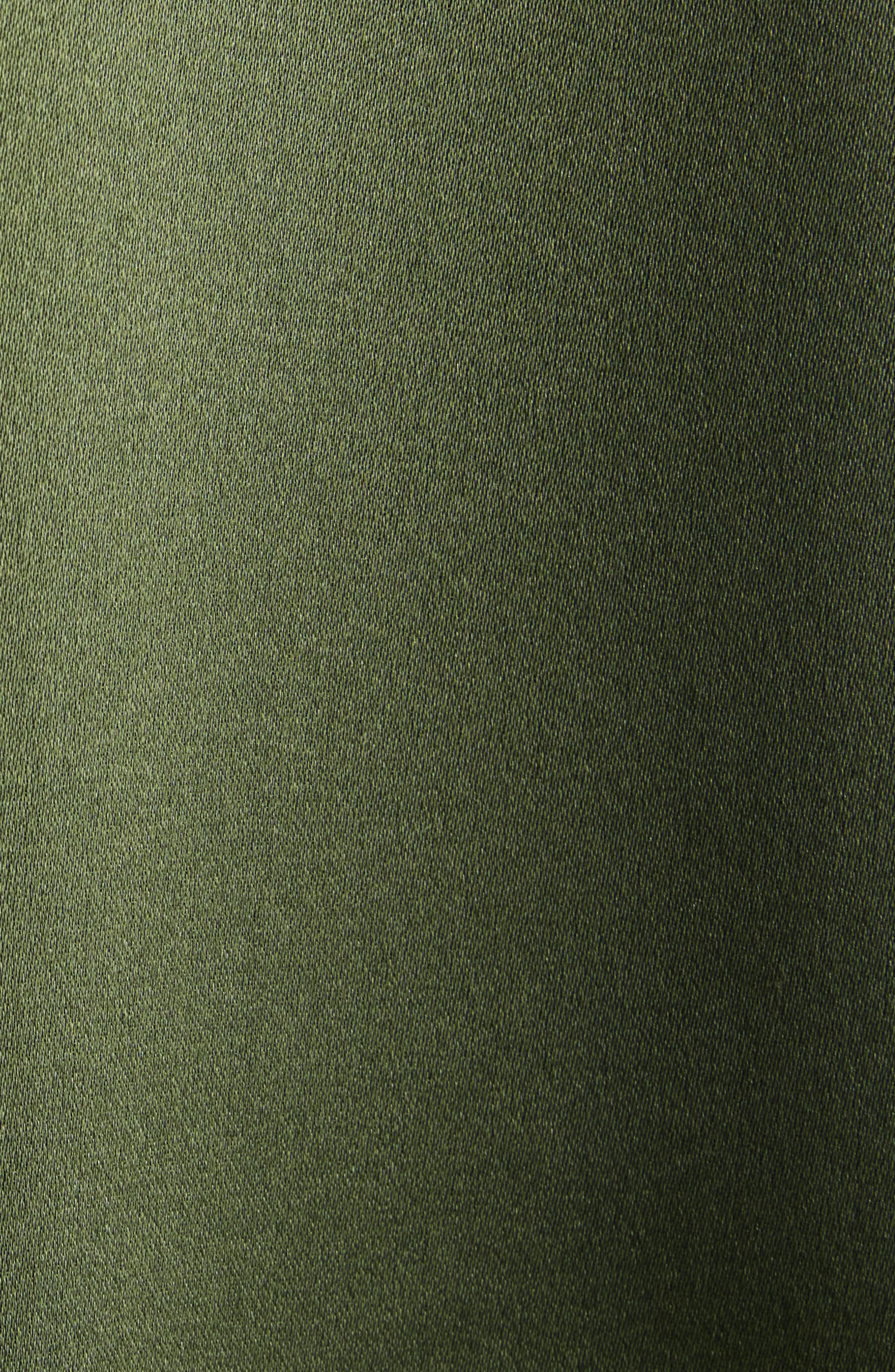 Dries Van Noten Casia Stretch Silk Button-Up Shirt in Khaki at Nordstrom - 7