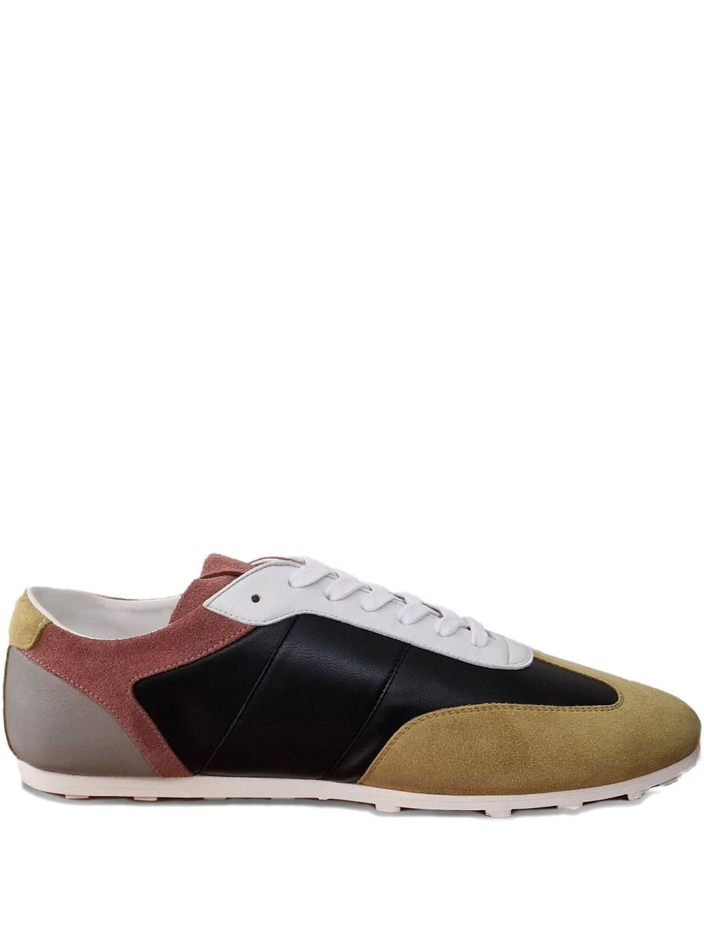 colour-block panelled sneakers - 1