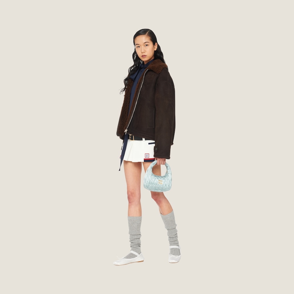 Wander matelassé satin mini hobo bag - 4