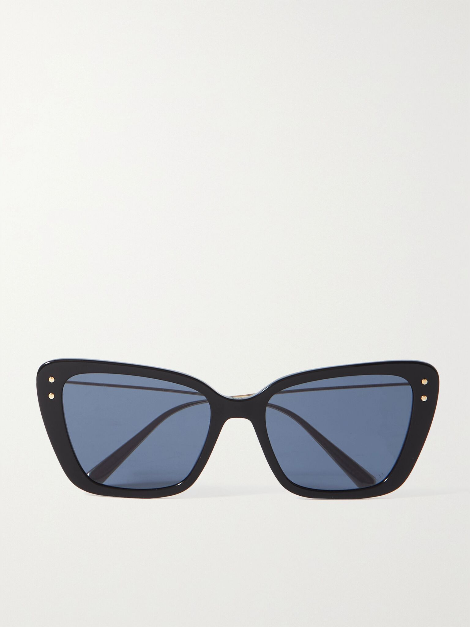 MissDior B5I cat-eye acetate and gold-tone sunglasses Black - 1