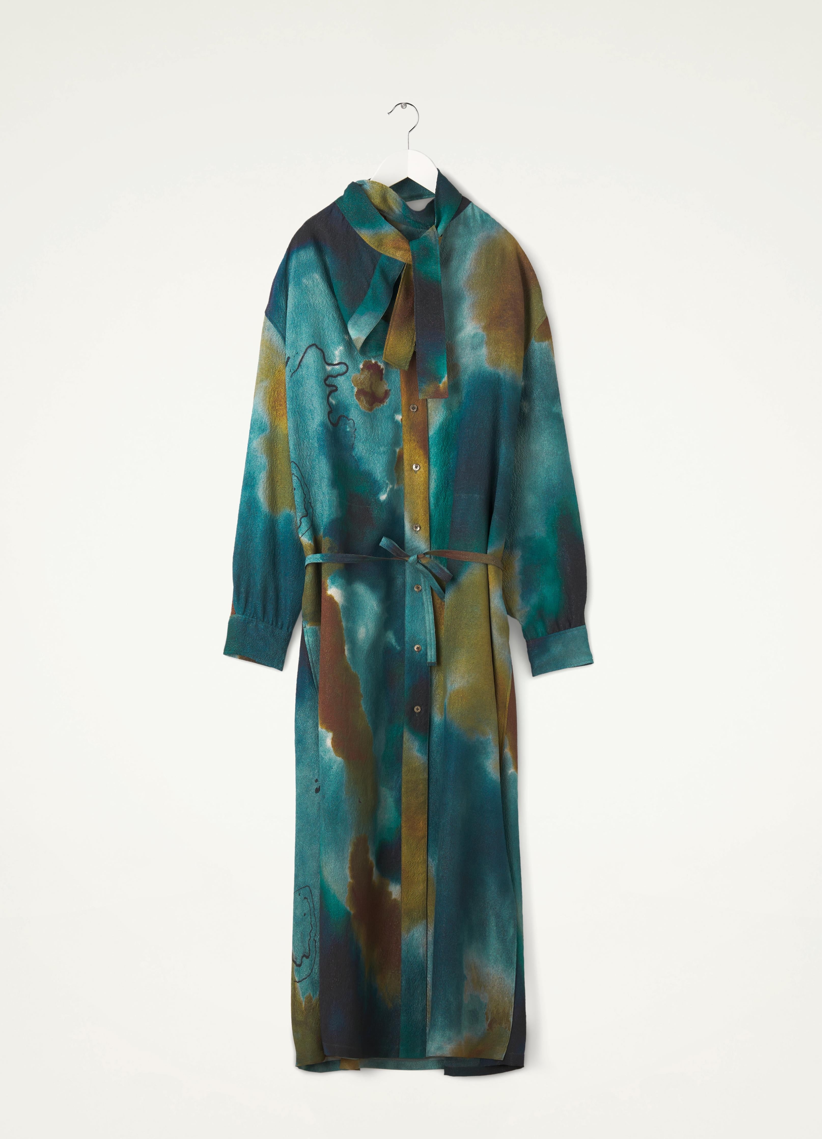 PRINTED LONG DRESS - 1