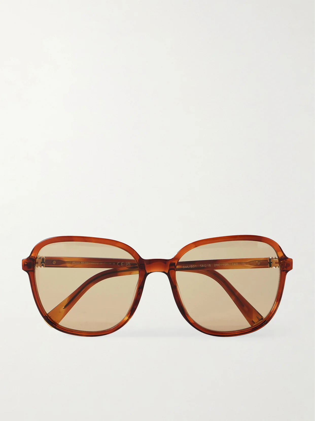 Round-frame Acetate Sunglasses - 1