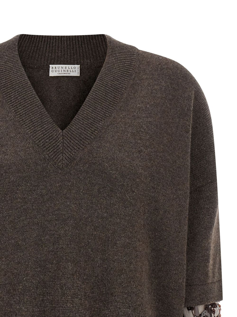 sequin-embellished cashmere sweater - 3